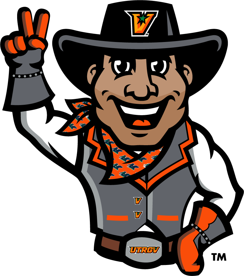 UTRGV Vaqueros 2019-Pres Mascot Logo v2 diy DTF decal sticker